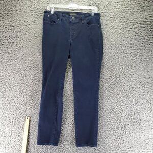 Talbots Jeans Womens 6 Blue Flawless Five-Pocket Slim Ankle Stretch Denim